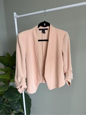 Belle Vere 3/4 Sleeve Peach Short Blazer Size XS